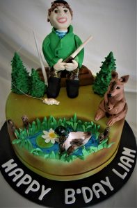 fisherman birthday cake