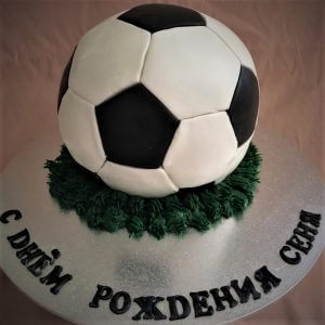 soccer ball birthday cake