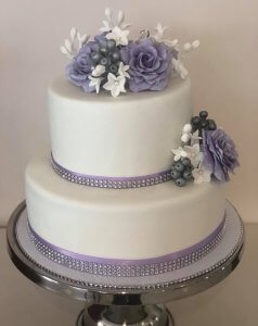 rimma's wedding cakes 2 tier fondant wedding cake close up
