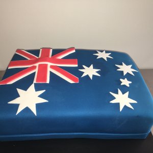 australia day flag cake