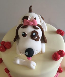 puppy dog birthday cake